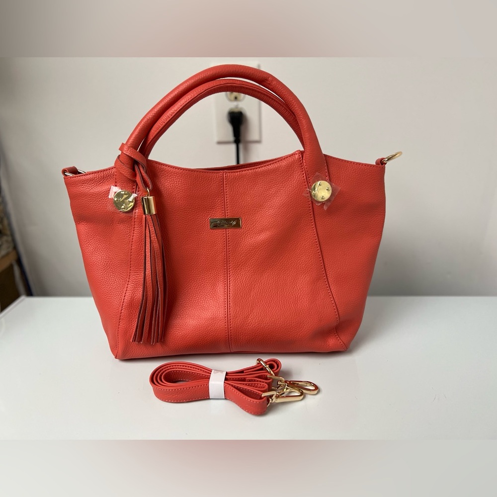 VINTAGE LEATHER HANDBAG BY ONNA EHRLICH